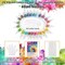 24-Color Tie Dye Kit – DIY Fabric Dye Set for Shirts, Clothes, and Accessories. Includes Rubber Bands, Gloves, Plastic Film, and Table Covers – Fun Art Activity for Kids, Adults, Family & Group Parties